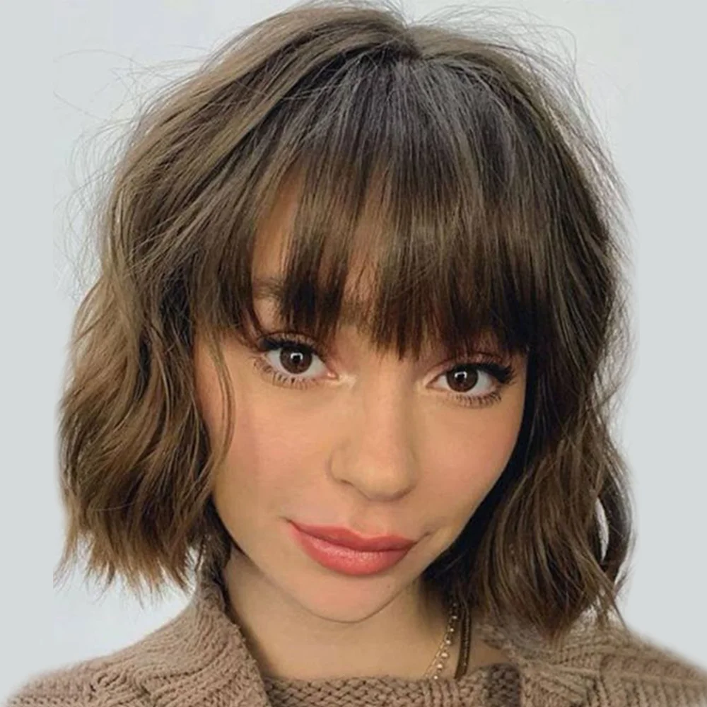Jewtribute Hair®|Short Wigs For Women Natural Wigs With Bangs