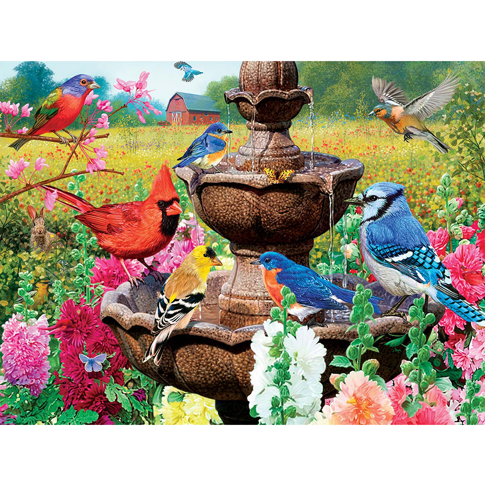 

Bird Flower - Round Drill Diamond Painting - 30*40CM, 501 Original