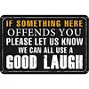 If Something Here Offends You - Vintage Metal Signs - 20*30cm/30*40cm - Warning