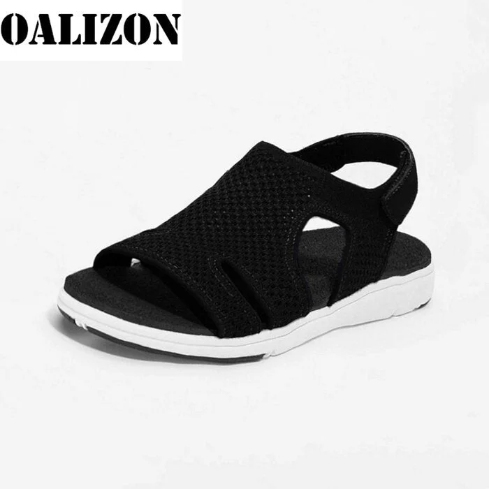 Summer New 2021 Women's Sandals Casual Shoes Women Female Ladies Soild Color Platform Sandalias Slip-On Casual Shoes Femme Woman