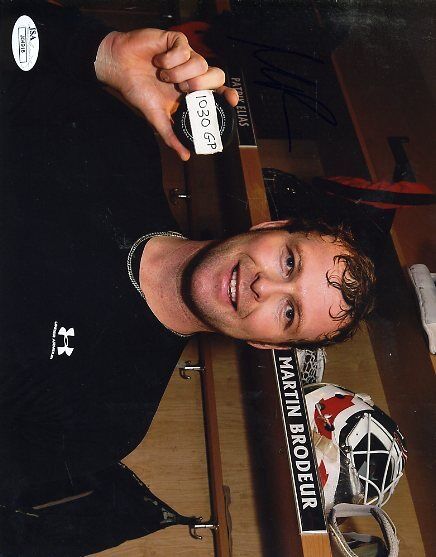 Martin Brodeur Jsa Signed 8x10 Photo Poster painting Autograph