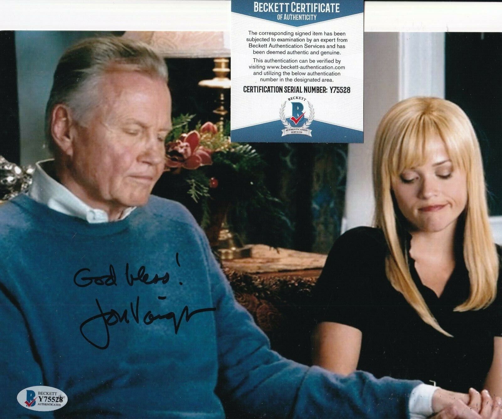 JON VOIGHT signed (FOUR CHRISTMASES) Movie 8X10 Photo Poster painting BECKETT BAS Y75528