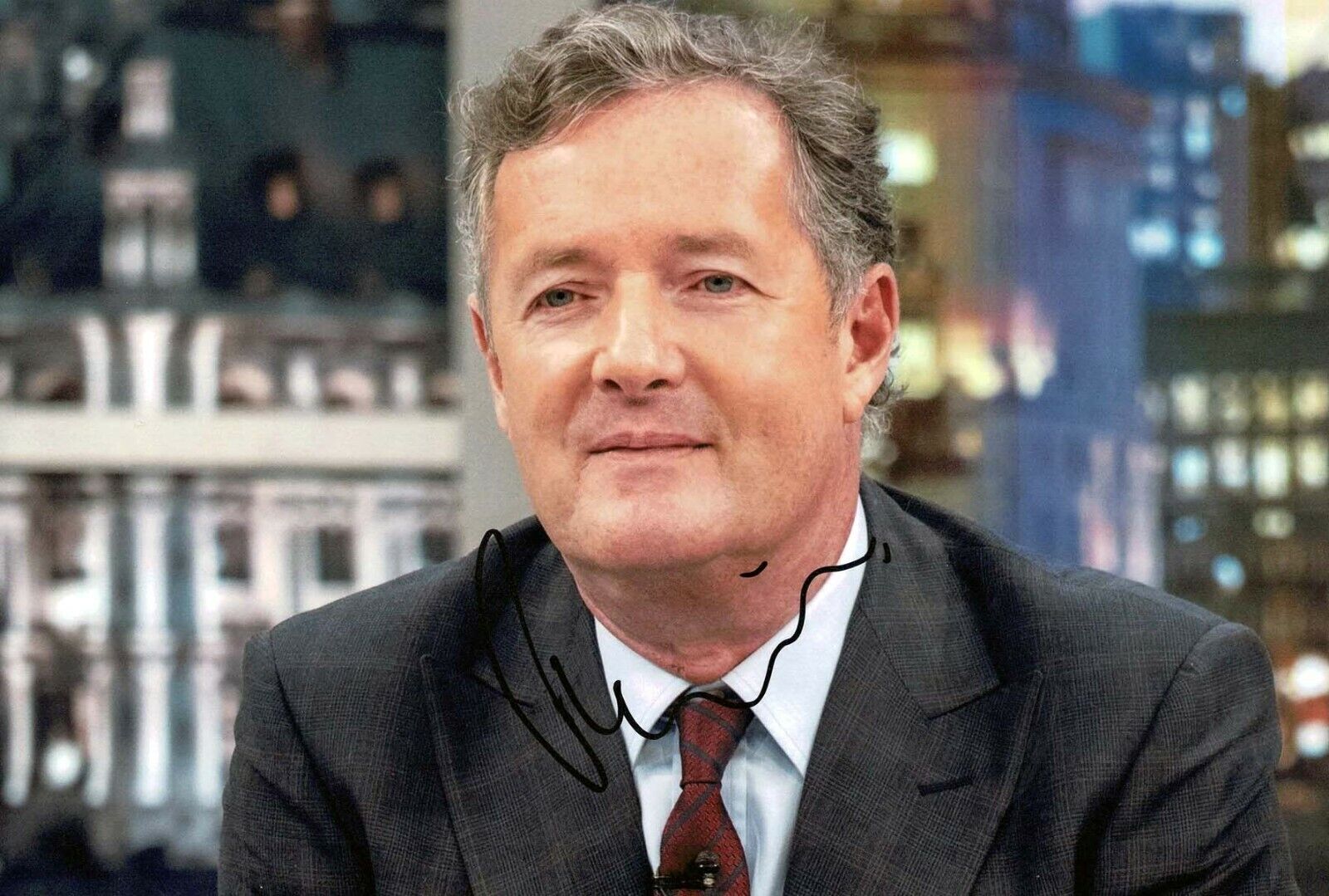 Piers MORGAN SIGNED Autograph Photo Poster painting 3 AFTAL COA TV Chat Show Host Journalist