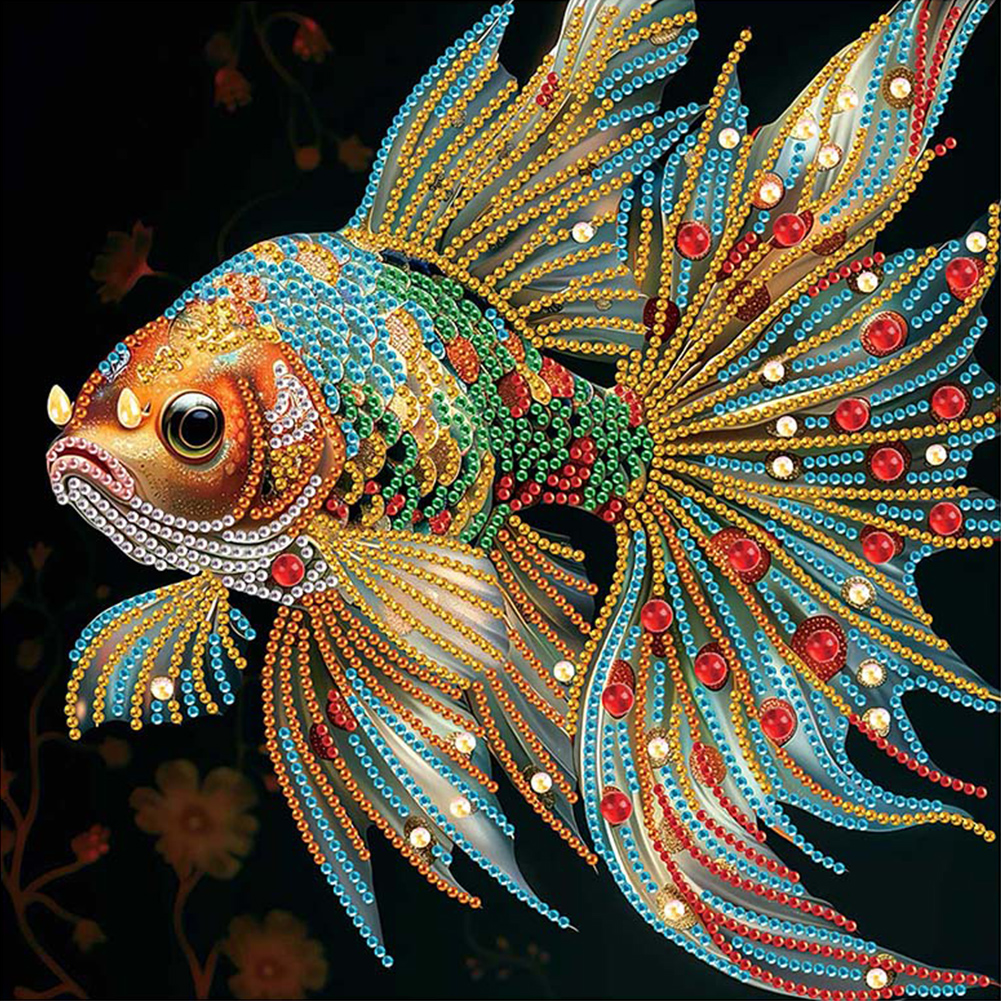 Koi Carp 30*30cm(canvas) special shaped drill diamond painting