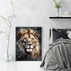 (Stamped/Counted) Watercolor Lion-11CT/14CT Cross Stitch 40*53cm