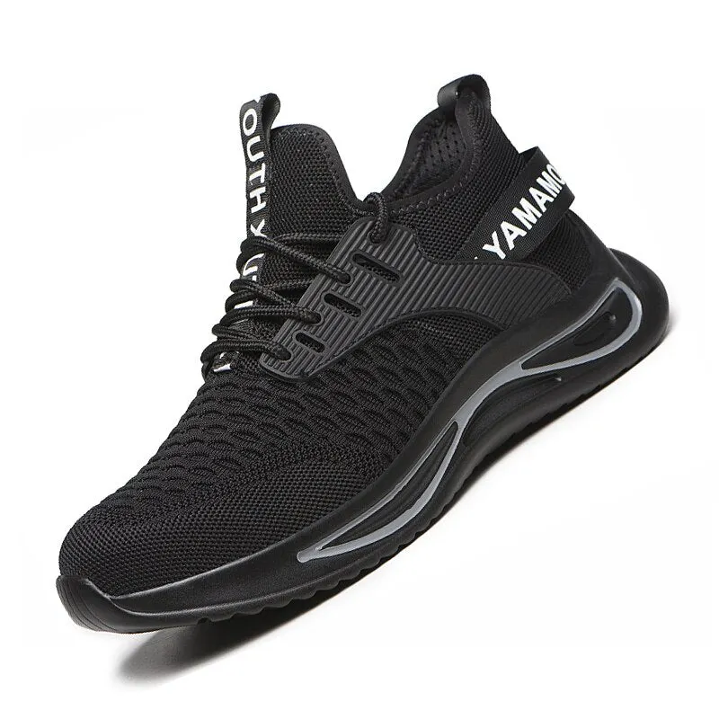 Lightweight Work Shoes For Men Safety Work Ankle Boots With Steel Toe Man Sneaker Anti-puncture Men's Safety Shoes Footwear 2022