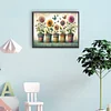(US Only)Diamond Painting - Full Round Drill - Garden Pots (Canvas|40*30cm)