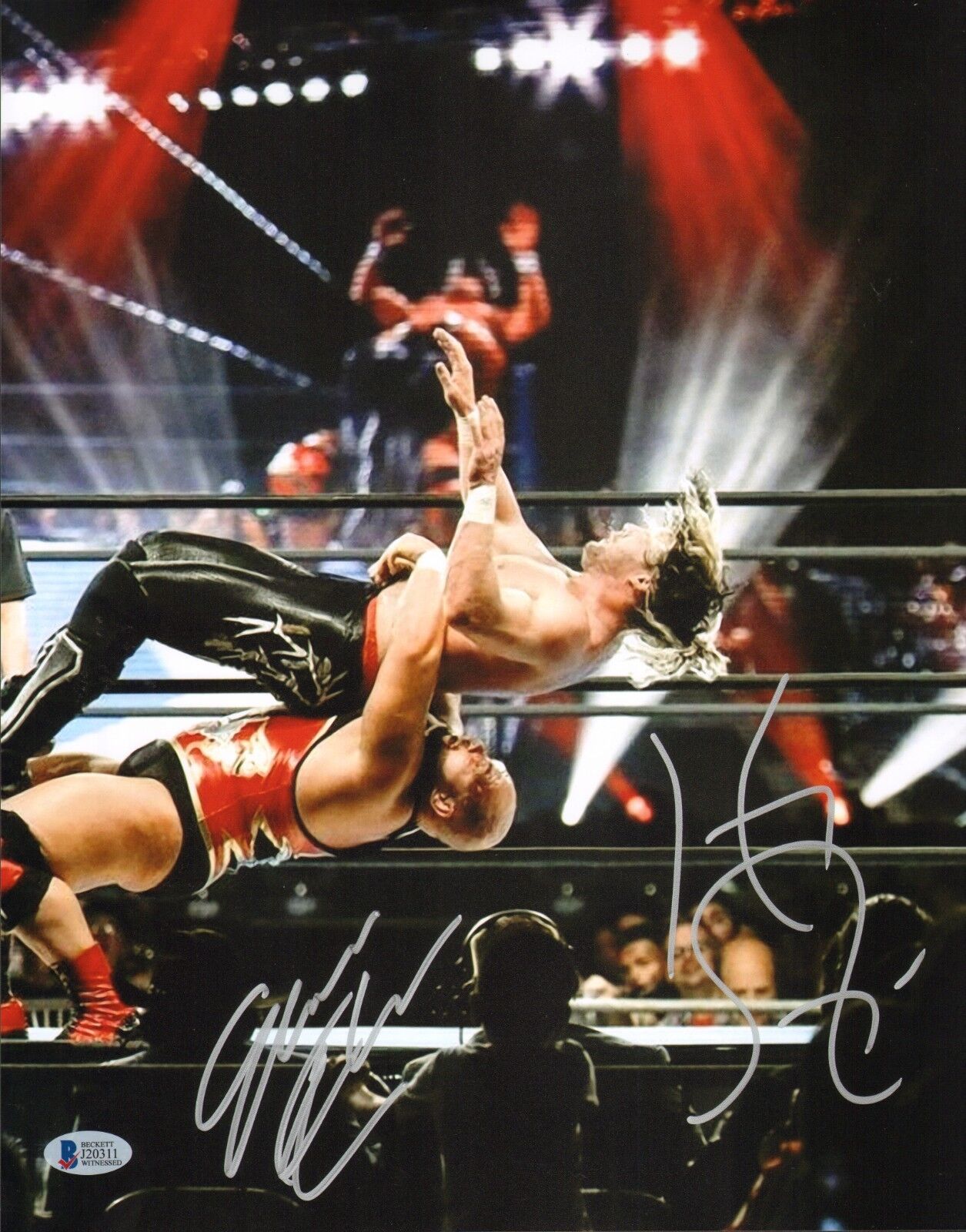 Kenny Omega & Michael Elgin Signed 11x14 Photo Poster painting BAS COA New Japan Pro Wrestling 1