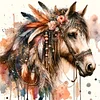 (US Local)Horse-11CT Stamped Cross Stitch Kit(40x40cm)