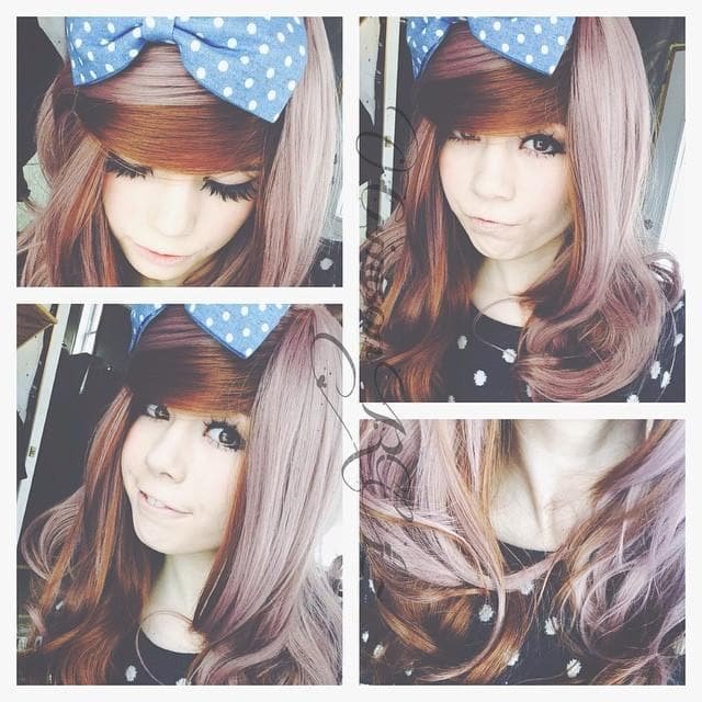 HARAJUKU Lolita cosplay Lovely curly brown wig SP130190