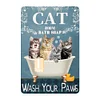 Cat In Bathtub - Vintage Metal Signs(12*16Inch) - Cat