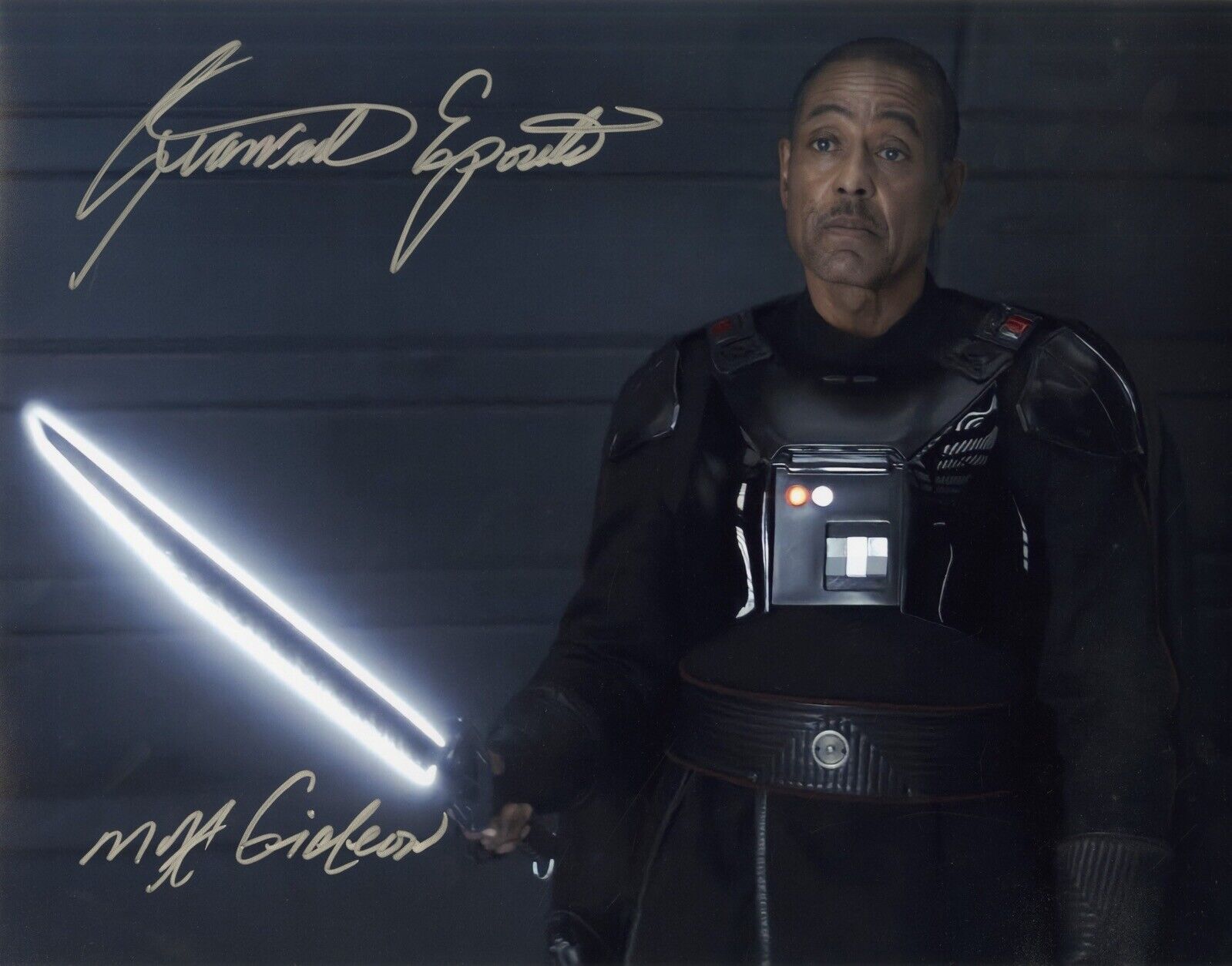 Star Wars The Mandalorian 14x11 Photo Poster painting signed by Giancarlo Esposito IMAGE No1