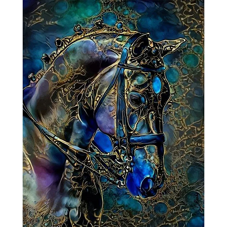 『JingLei』Horse - 11CT Stamped Cross Stitch(40*50cm)