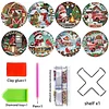 8Pcs Diamond Painting Wooden Christmas Coaster Diamond Art Kit w/ Holder No-Slip Decor