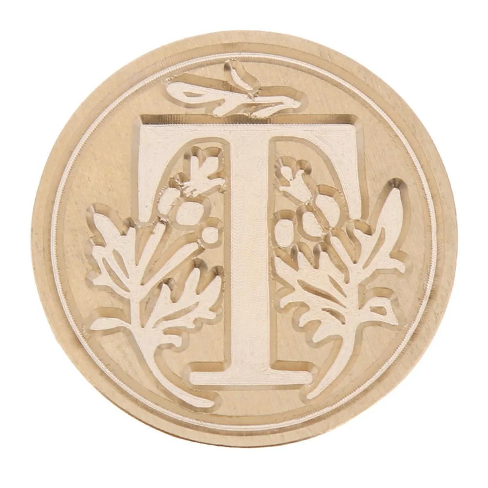 European Letter Wax Paint Seal Vintage Envelope Sealing Copper Head Stamp