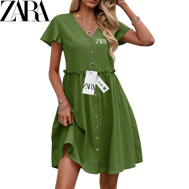 Letní dámské šaty bez rukávů ve stylu ZARA