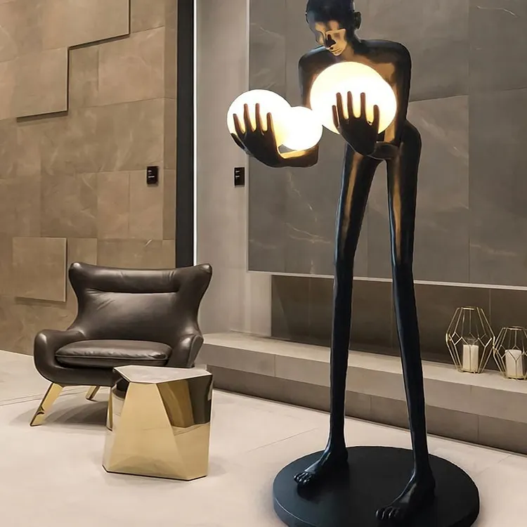 Salgado Mensch Ball Holder Floor Lamp, 4/6-bulb, 180/190CM long