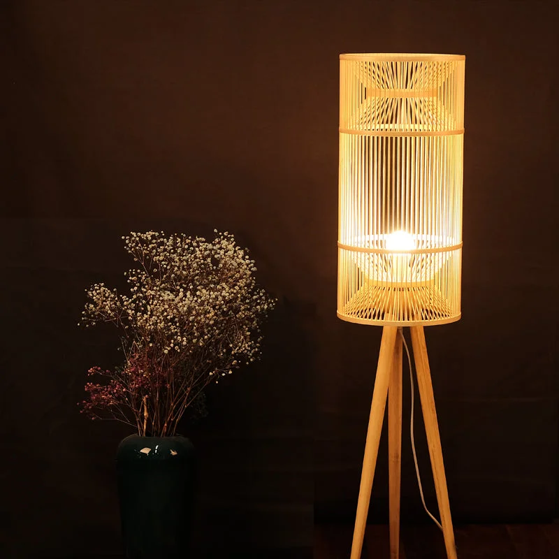 Art Bamboo Floor Lamps Rustic Floor Lights