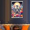 (40*60cm)Skull Flower Tarot - Full Round Drill Diamond Painting