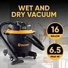Vacmaster Professional - Wet/Dry Vac, 16 Gallon, Beast Series, 6.5 HP 2-1/2" Hose (VJH1612PF0201), Black