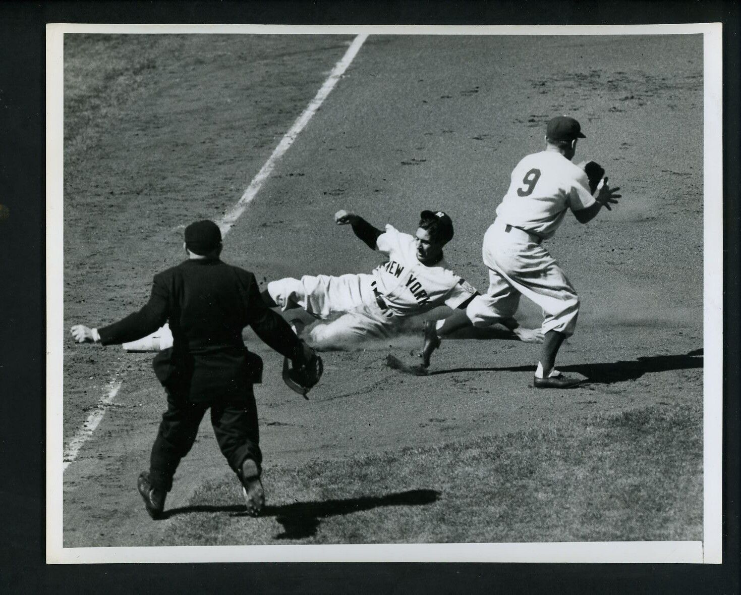 Phil Rizzuto 1951 Press Photo Poster painting from Rizzuto estate Yankees Dodgers Rocky Bridges