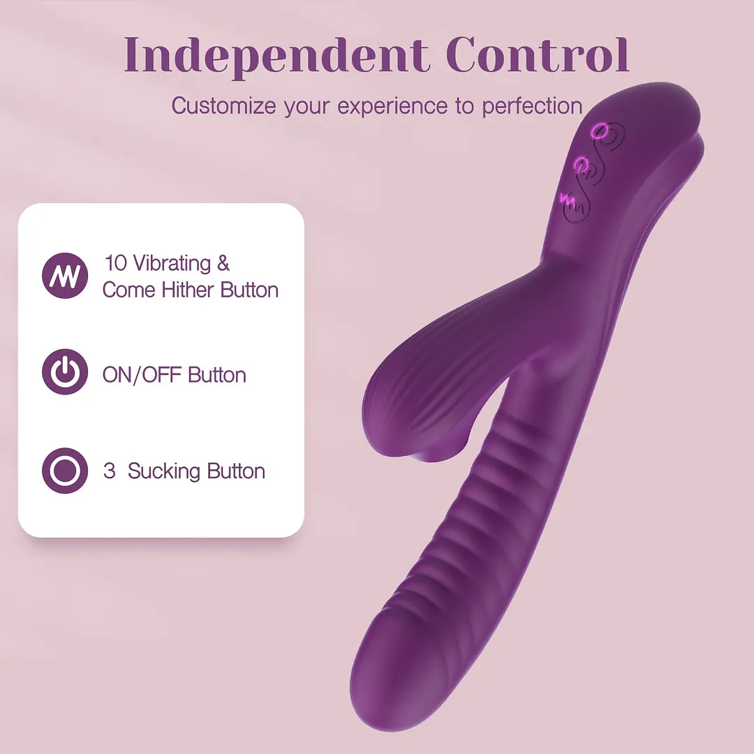Duolure Rabbit Massager with Suction & Motion