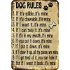 Dog Rules - Vintage Metal Signs - 20*30cm/30*40cm