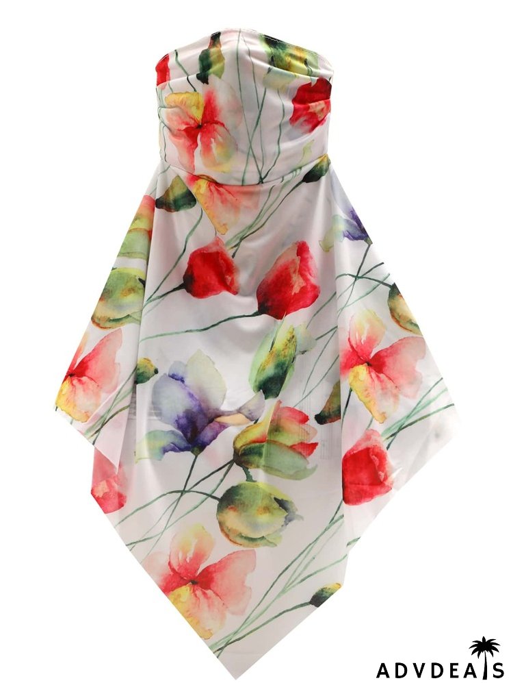 Flower Print Sun Protection For The Face