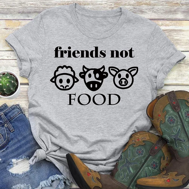 Friends not food  T-Shirt Tee-04540-Annaletters