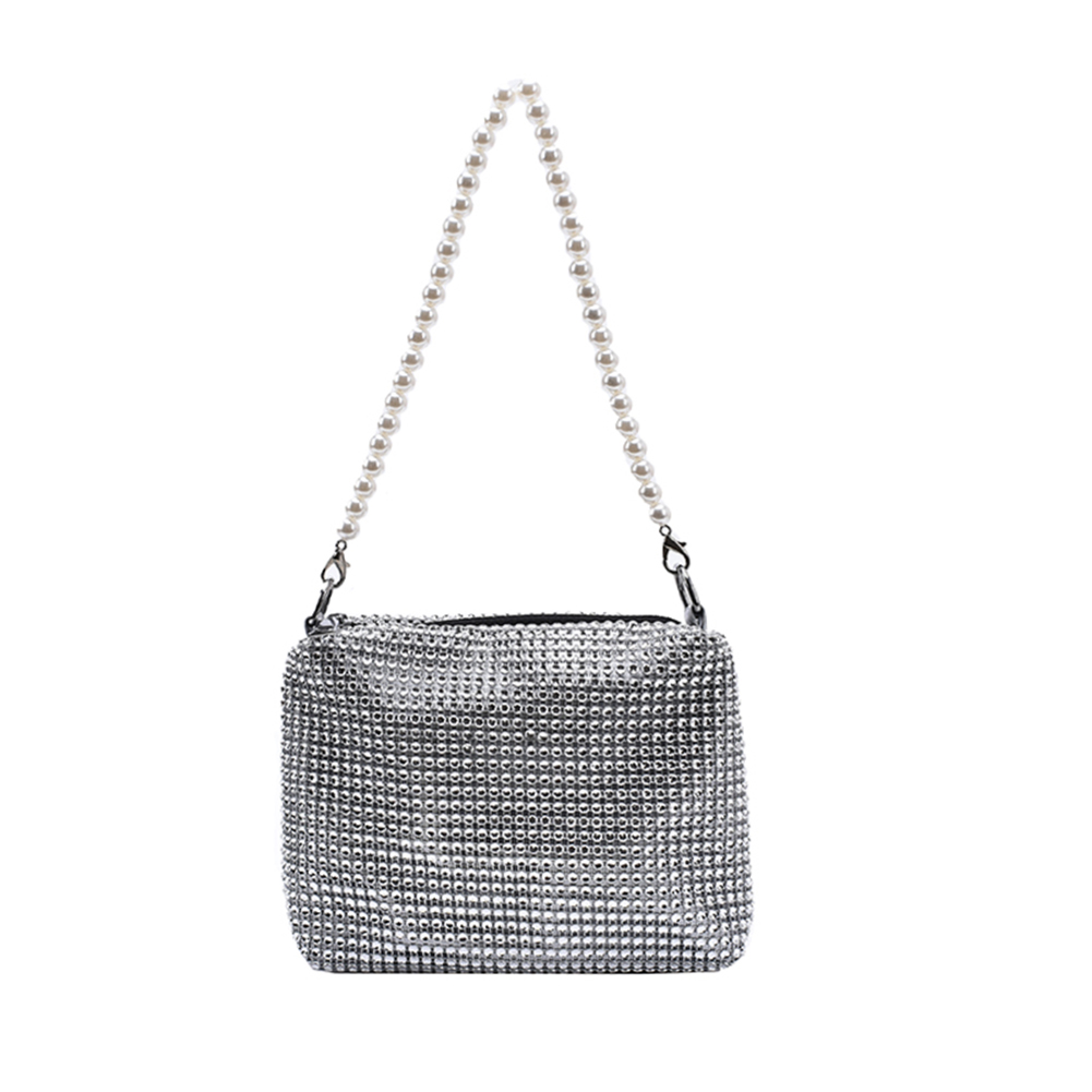 

Rhinestone Crossbody Bag Female Nightclub Pearl Shoulder Clutch Handbags, 501 Original
