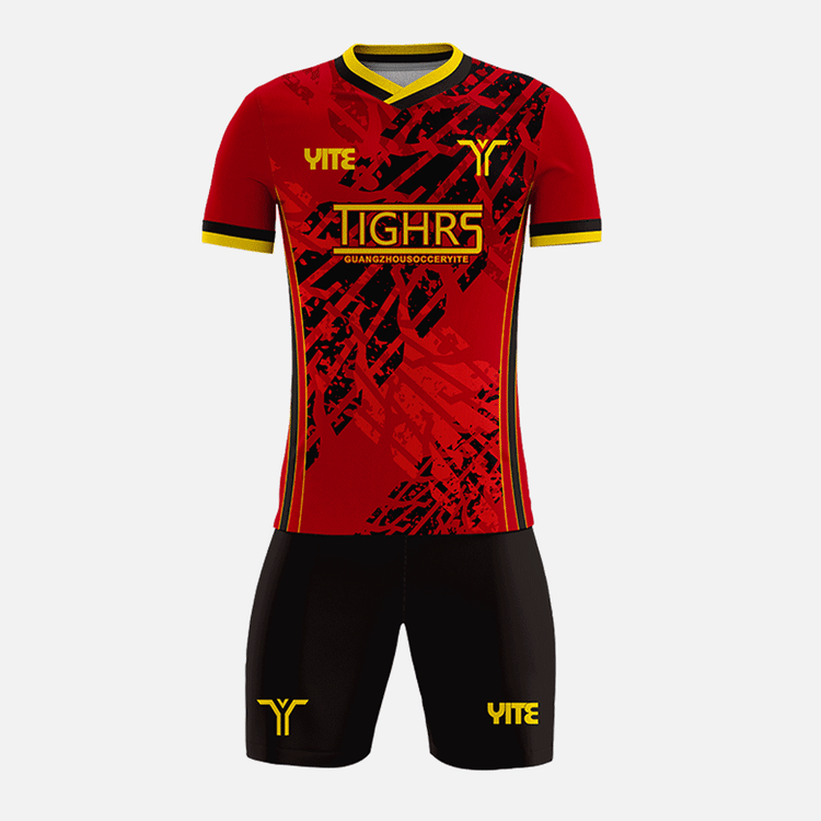 YITE | YTZQ159-Black  And Red Soccer Uniforms