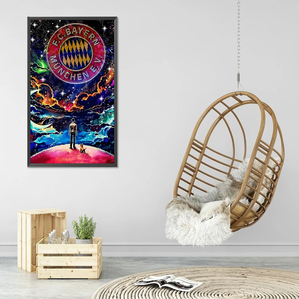 Diamond Painting - Full Round Drill - Bayern Munich Team(30*50cm)