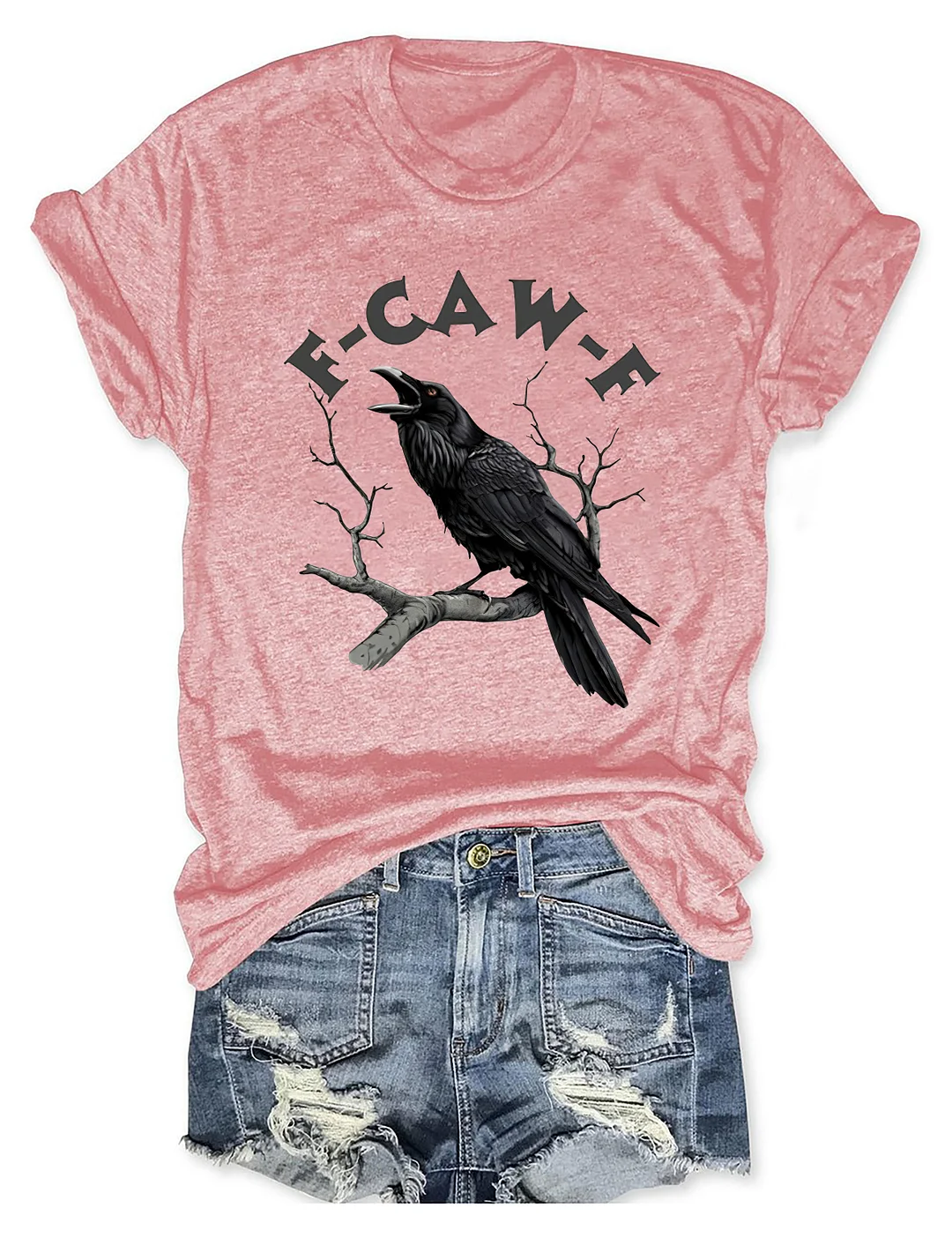 F-Caw-F Funny Crow T-shirt