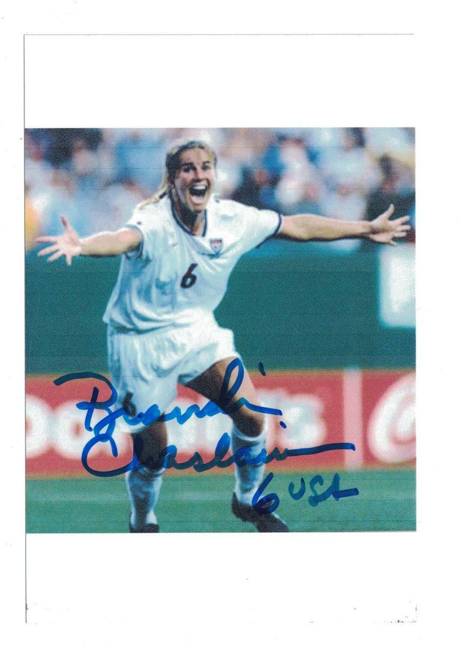 Brandi Chastain Signed Autographed 4 x 6 Photo Poster painting USA Soccer World Cup C