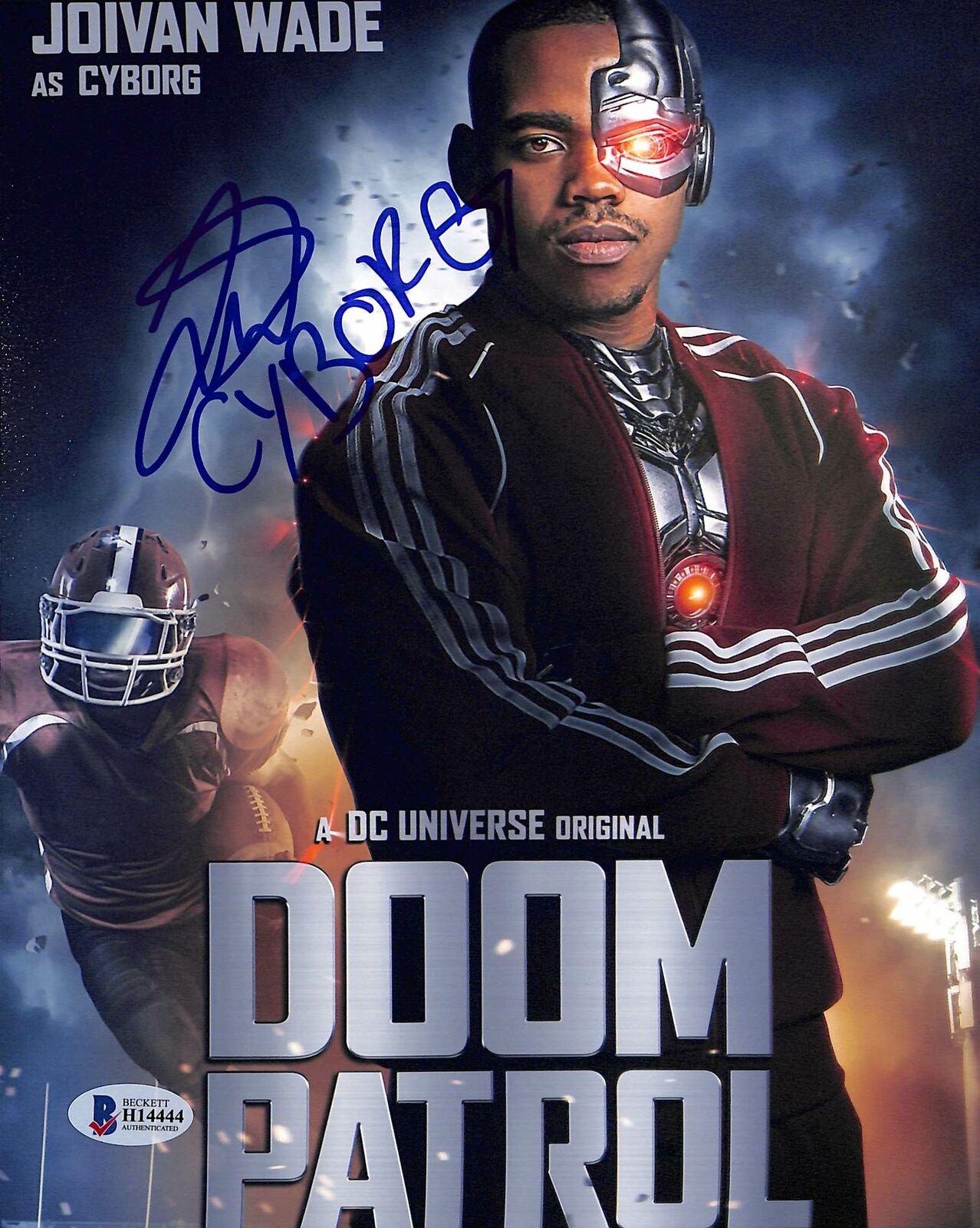 Joivan Wade Doom Patrol Authentic Signed 8x10 Photo Poster painting Autographed BAS #H14444