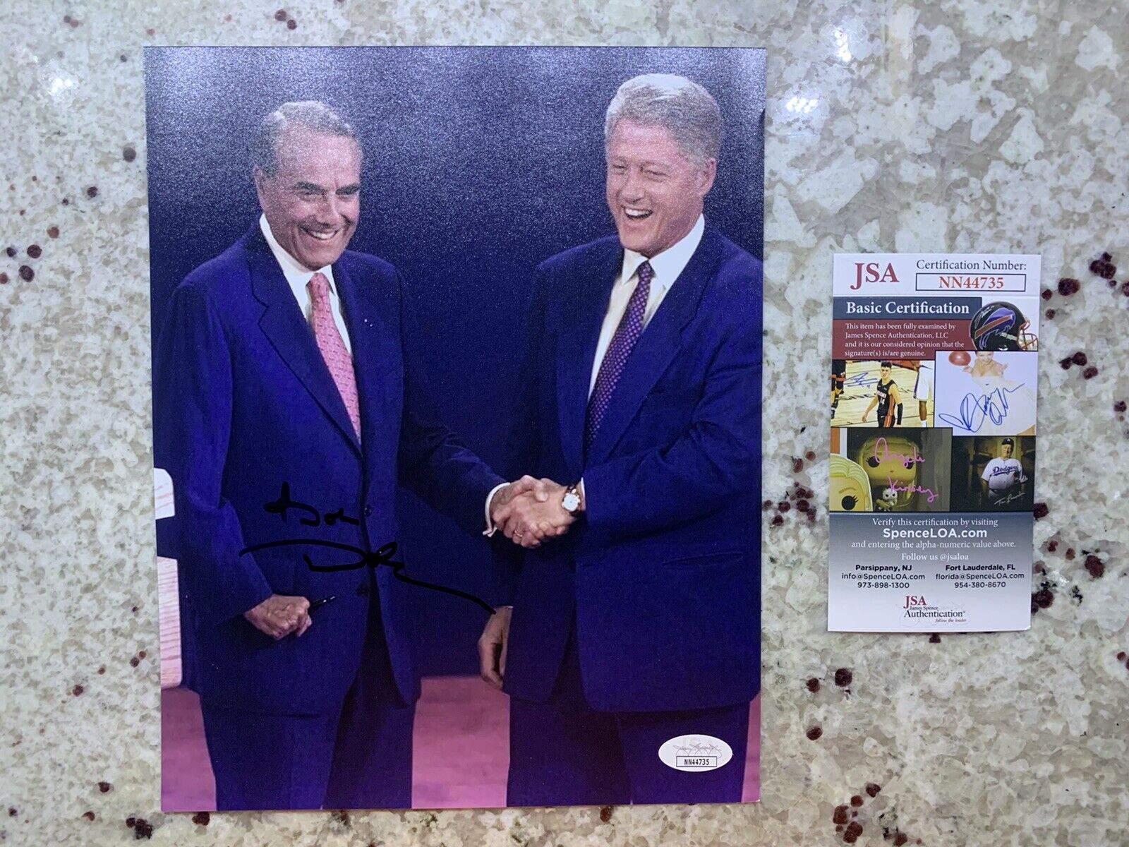 Senator Bob Dole signed 8x10 Photo Poster painting 1996 Presidential Candidate JSA COA NN44735