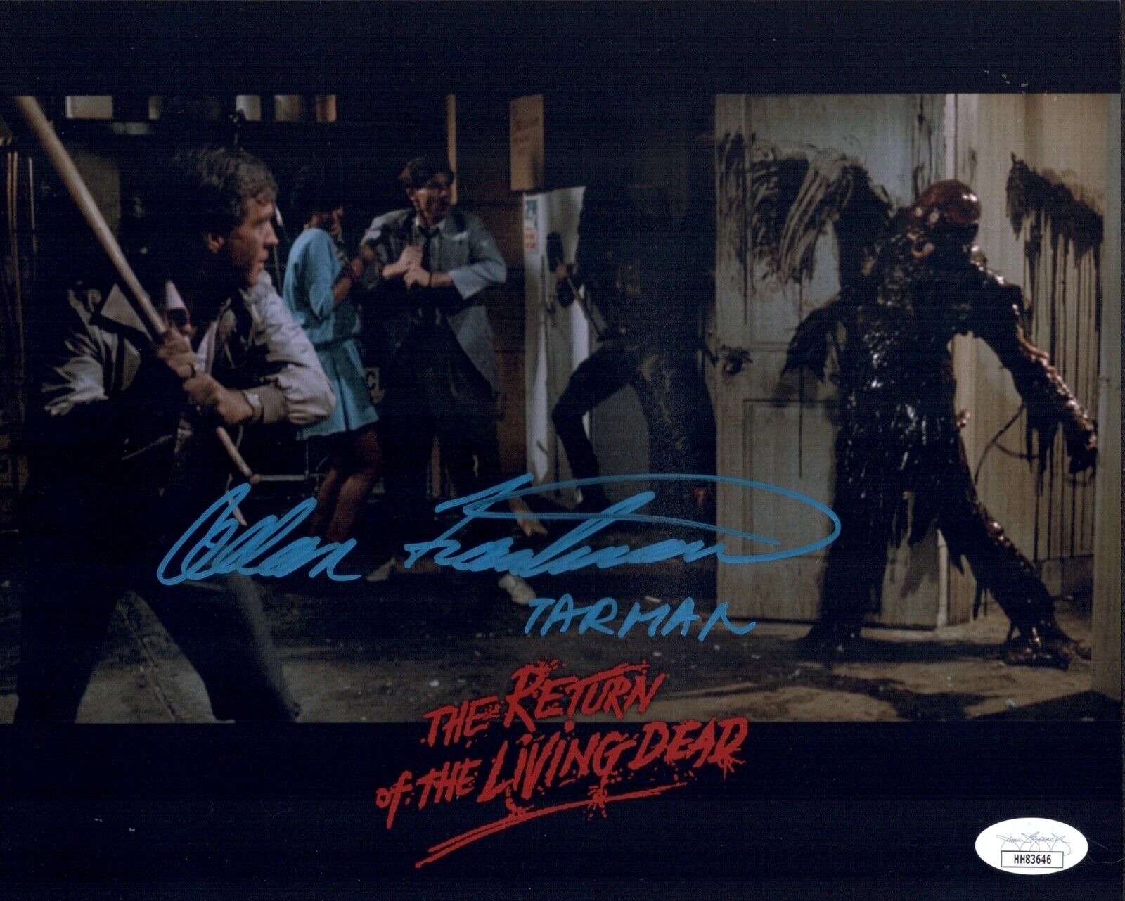 ALLAN TRAUTMAN Return Of The Living Dead Signed 8x10 Photo Poster painting TARMAN JSA COA Cert