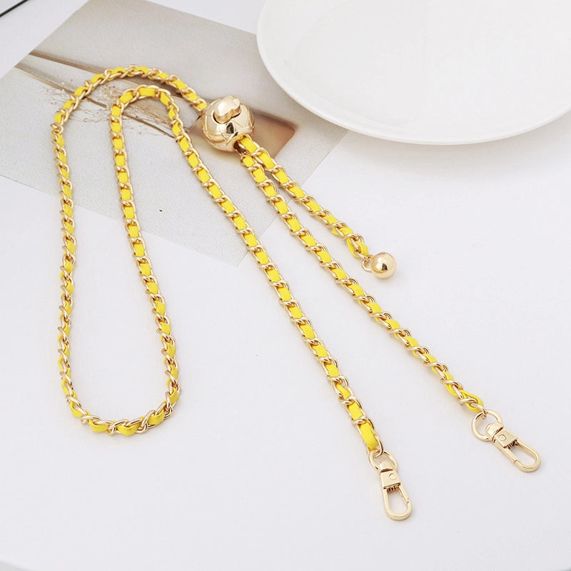 5 Pieces Alloy Solid Color Bag Chain Bag Straps