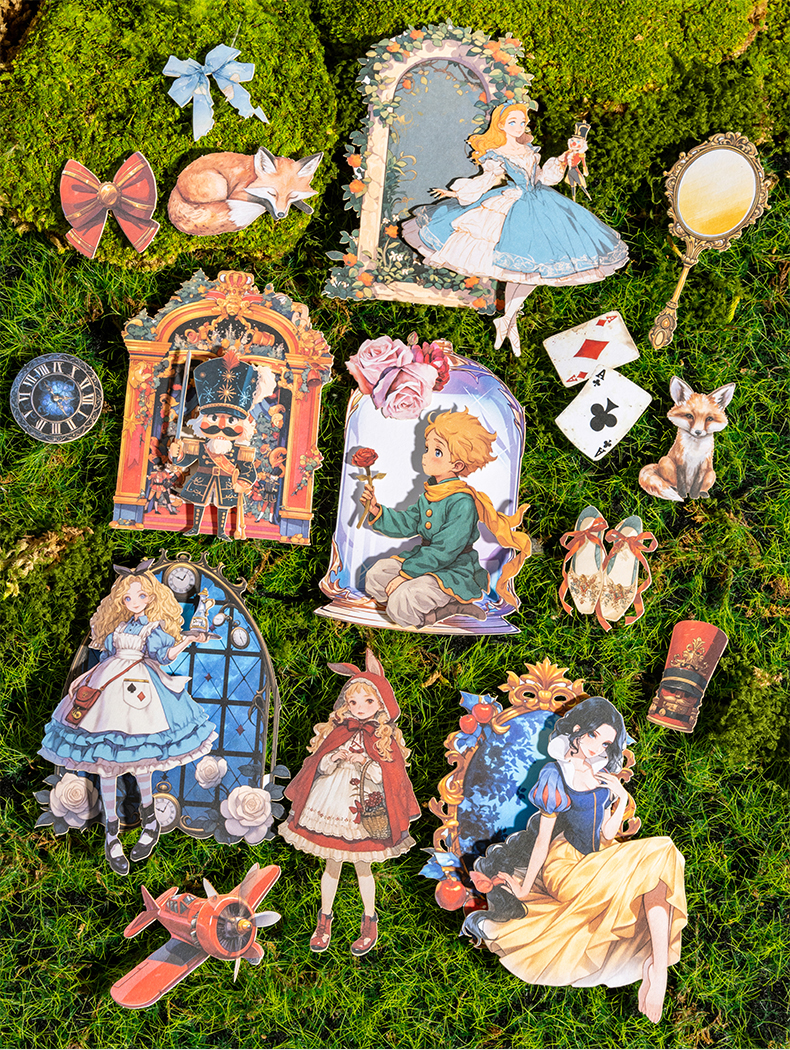 스티커 - 동화 시리즈 빈티지 마법 캐릭터