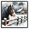 Winter Horse-11CT Stamped Cross Stitch 40*40cm/15.75*15.75in tapestrymarket
