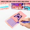 (US Only)4Pcs Butterfly Diamond Painting Tray 5D DIY Drills Plate with Sppon & Brush