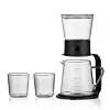 Portable Home Automatic Tea Brewing Set, Glass Teapot with Tea and Water Separator