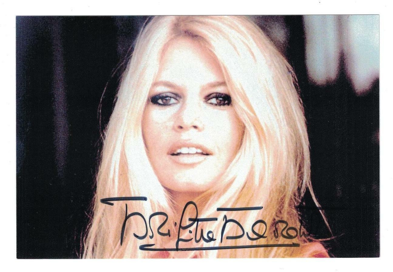 Brigitte Bardot Signed Autographed 4x6 Photo Poster painting Actress Model