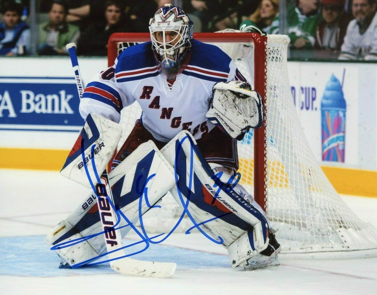 Henrik Lundqvist Autographed Signed 8x10 Photo Poster painting ( Rangers ) REPRINT