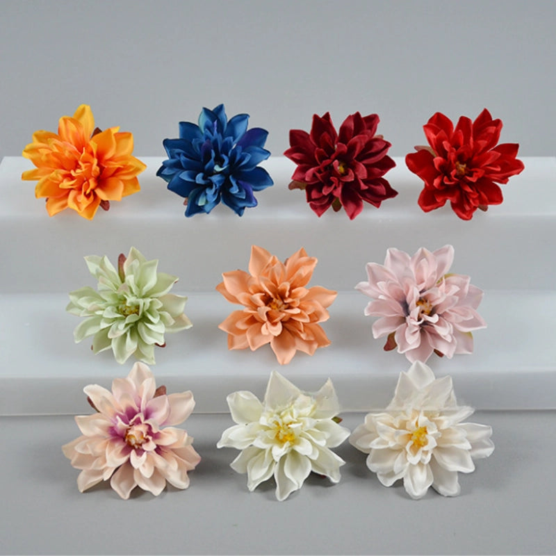 Artificial Small Epiphyllum Flower Nordic Chrysanthemum Artificial Flower Ethnic Headwear Flag Head Decoration Lintel Garland Flower Arrangement