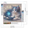 Flowers And Kittens-Full Round Diamond Painting 30*30CM