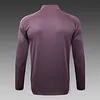 2025/2026 Manchester United Half-Pull Training Suit Gray Purple Football Shirt 1:1 Thai Quality