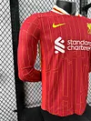 2024/2025 Long Sleeve Liverpool Home Player Version Football Shirt 1:1 Thai Quality