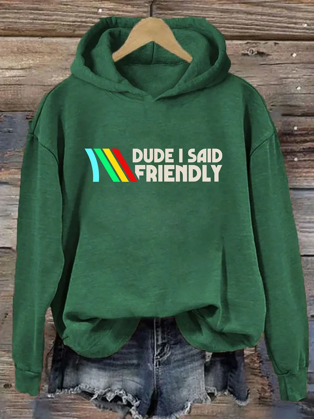 Dude I Said Friendly Hoodie