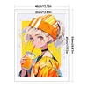 Girl Drinking Juice - 11CT Stamped Cross Stitch - 40*53cm